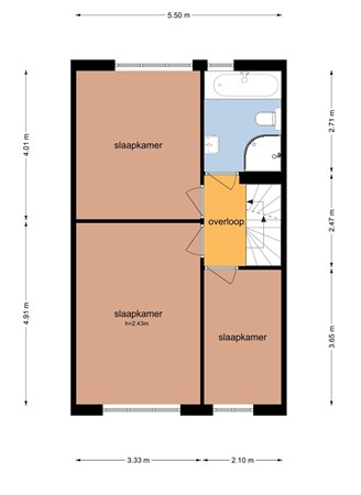 Plattegrond - Molièrelaan 82, 5924 AN Venlo - 1e Verd..jpg